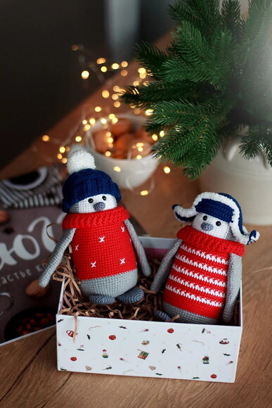 Receita Pinguim Natalino Amigurumi