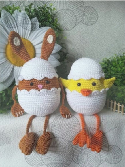 Receita Pintinho no Ovo Amigurumi