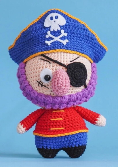 Receita Pirata Amigurumi