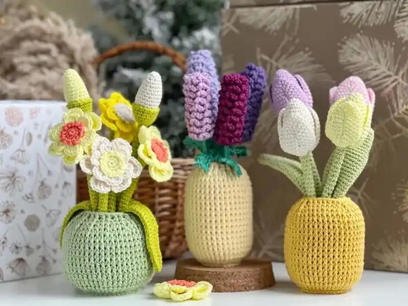 Receita Plantas Amigurumi