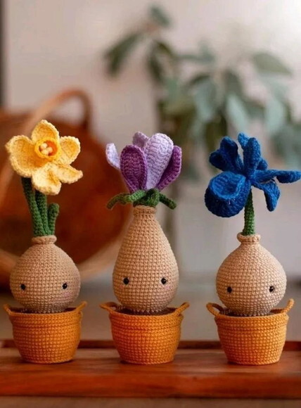 Receita Plantinhas Amigurumi