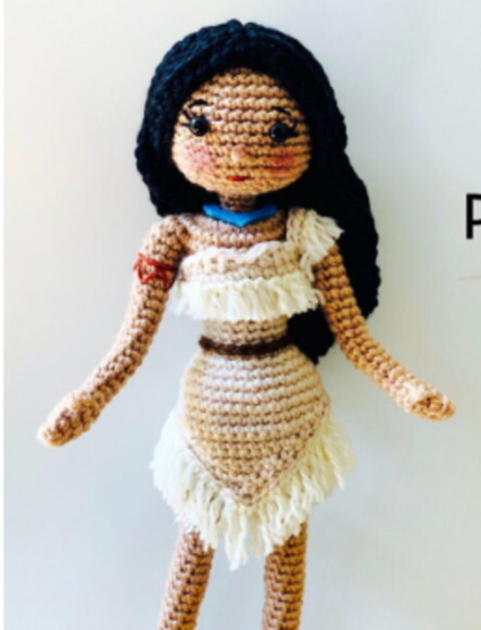 Receita Pocahontas Amigurumi