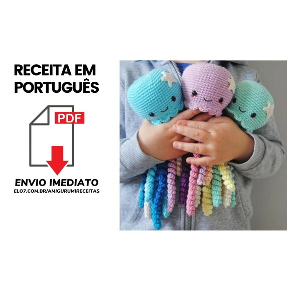 Receita Polvo Amigurumi