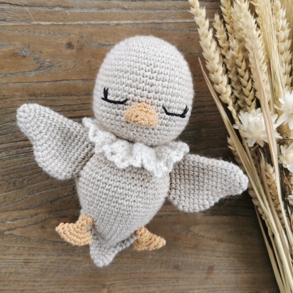 Receita Pomba Amigurumi