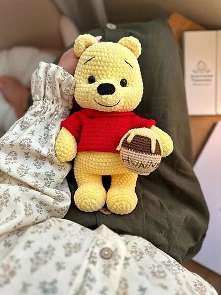 Receita Pooh Amigurumi