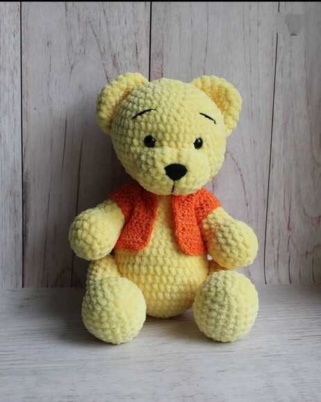 Receita Pooh Amigurumi
