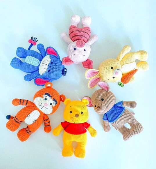 Receita Pooh E Amigos Amigurumi