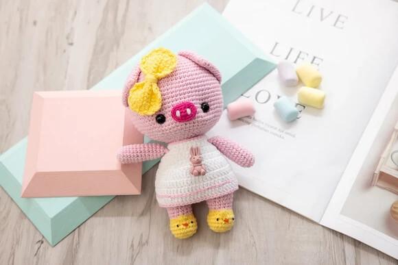 Receita Porca Amigurumi