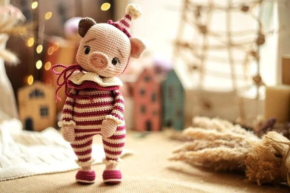 Receita Porco Amigurumi