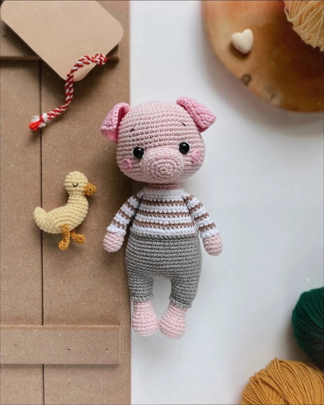 Receita Porco Amigurumi