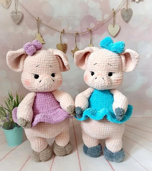 Receita Porquinhos Amigurumi