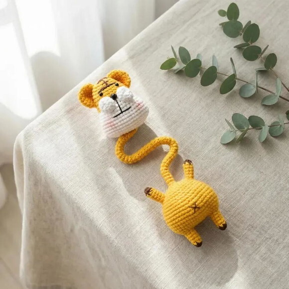Receita Prendedor de Bolsa Gatinho Amigurumi