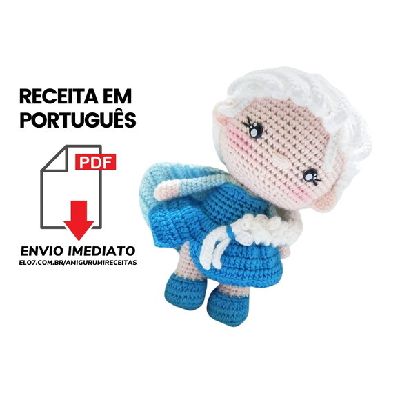 Receita Princesa Amigurumi