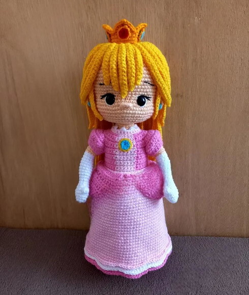 Receita Princesa Peach Amigurumi
