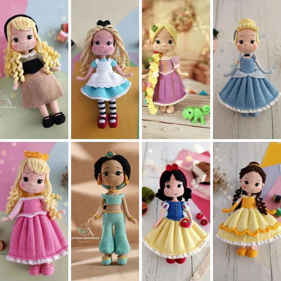 Receita Princesas Amigurumi