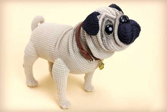 Receita Pug Amigurumi