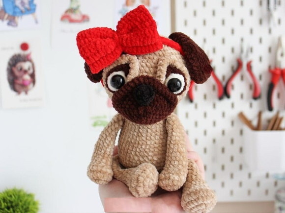 Receita Pug Amigurumi