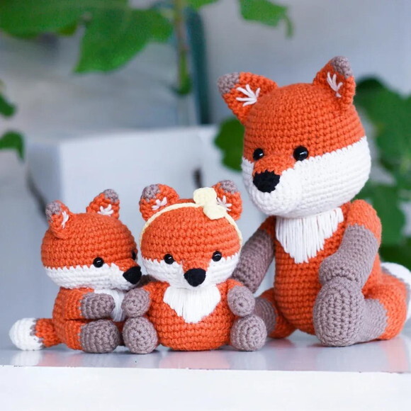 Receita Raposas Amigurumi