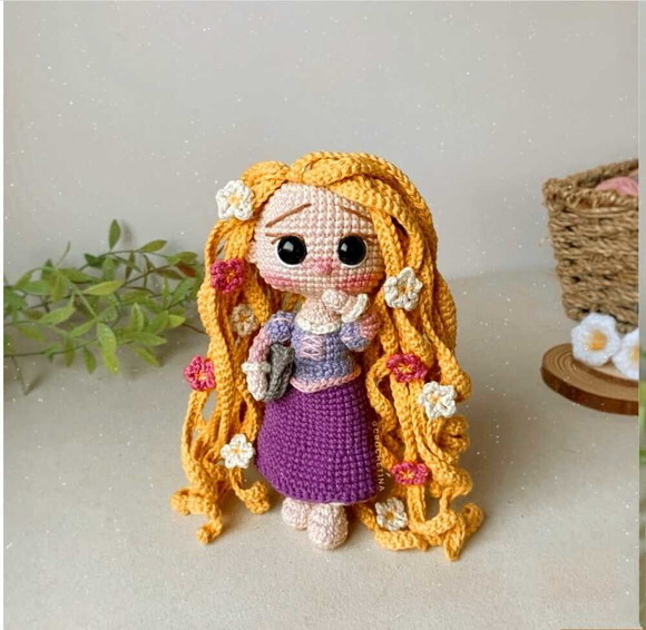 Receita Rapunzel Amigurumi