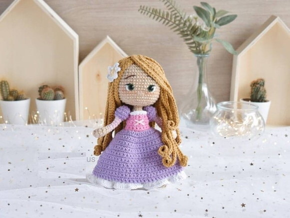 Receita Rapunzel Amigurumi