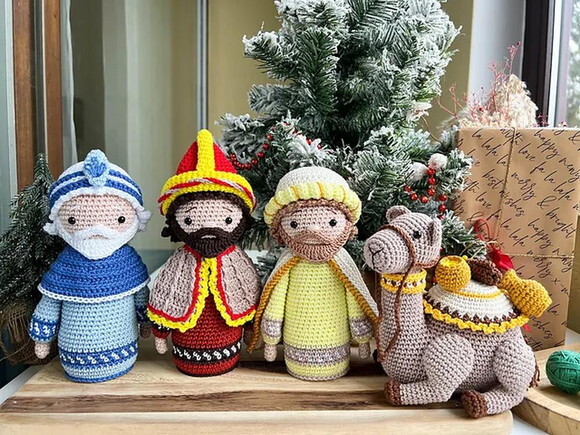 Receita Rei Magos e Camelo Amigurumi
