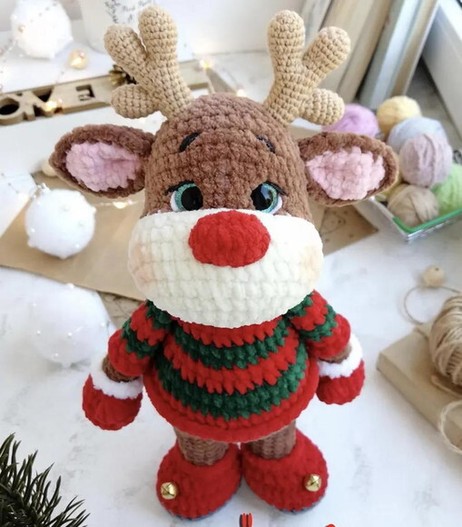 Receita Rena Amigurumi