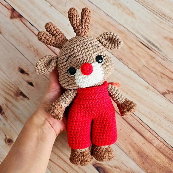 Receita Rena Amigurumi