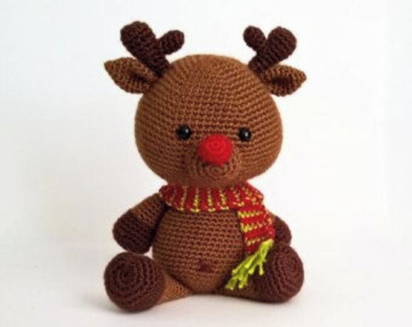 Receita Rena Amigurumi