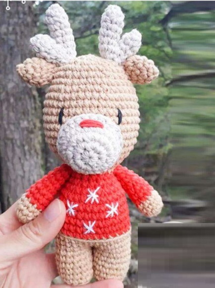Receita Rena Amigurumi