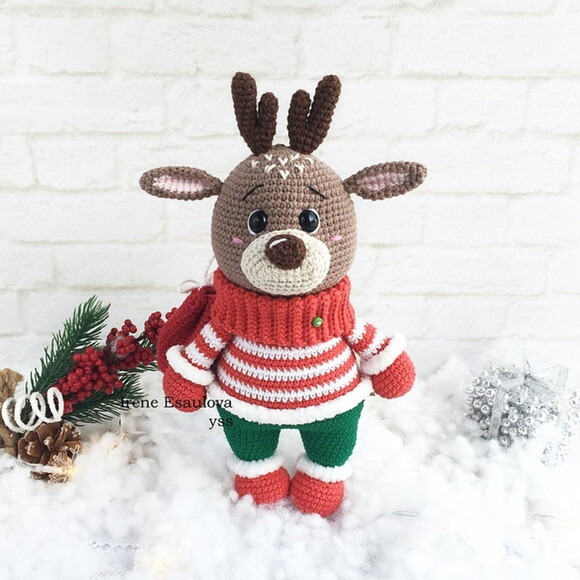 Receita Rena Amigurumi