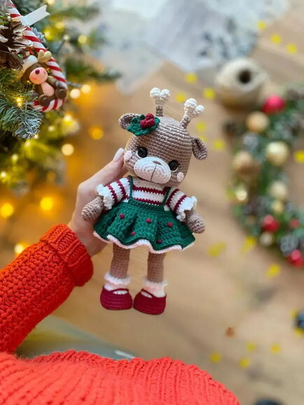 Receita Rena Natalina Amigurumi