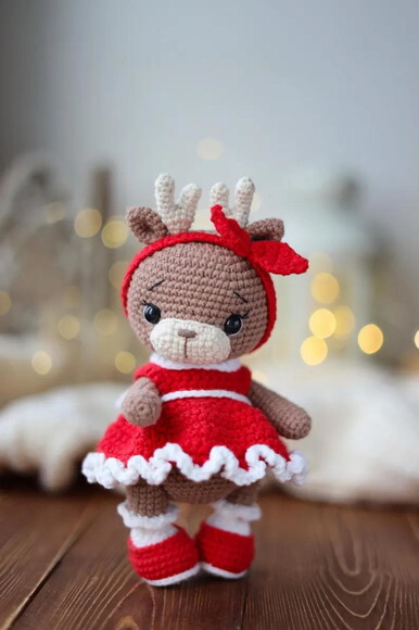 Receita Rena Natalina Amigurumi