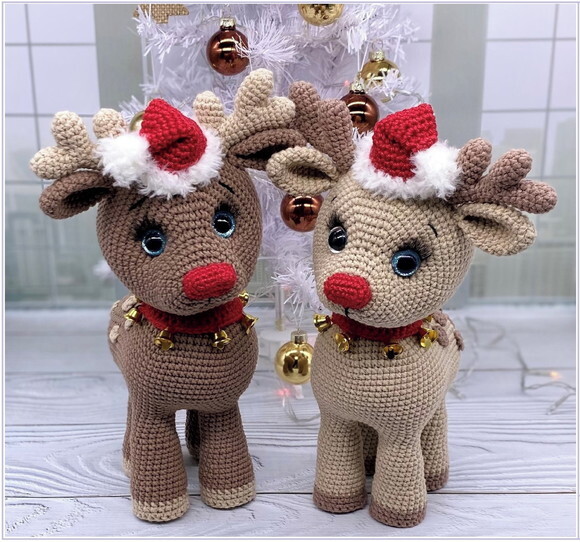 Receita Rena Natalina Amigurumi