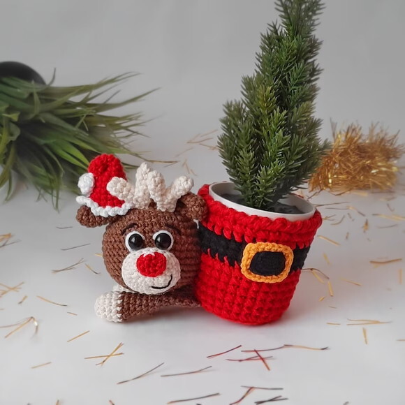 Receita Rena Natalina Amigurumi