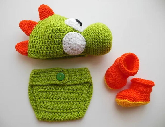 Receita Roupinhas Yoshi Amigurumi