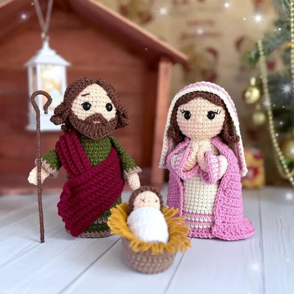 Receita Sagrada Familia Amigurumi