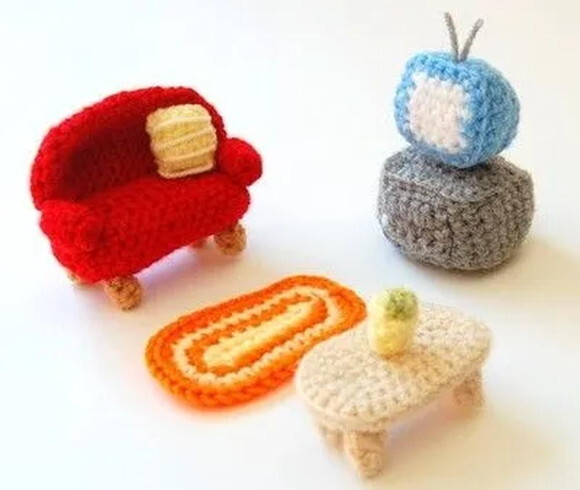 Receita Sala de Televisao Amigurumi