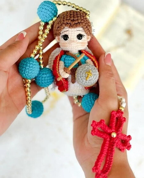 Receita São Miguel Amigurumi