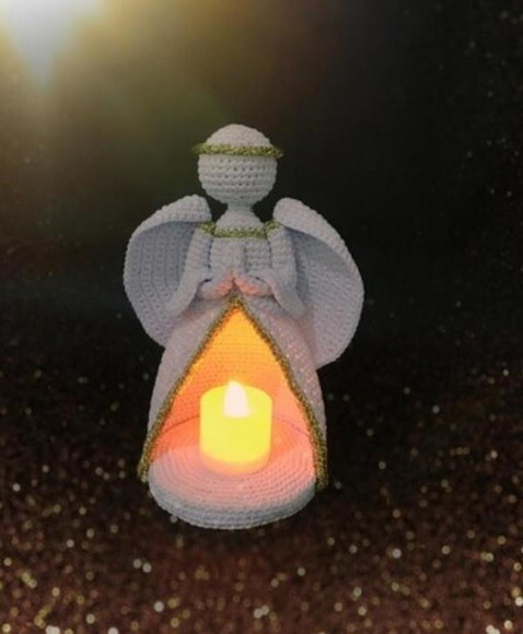Receita Santinha Amigurumi