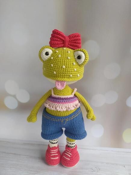 Receita Sapo Amigurumi