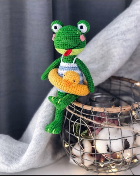 Receita Sapo Amigurumi