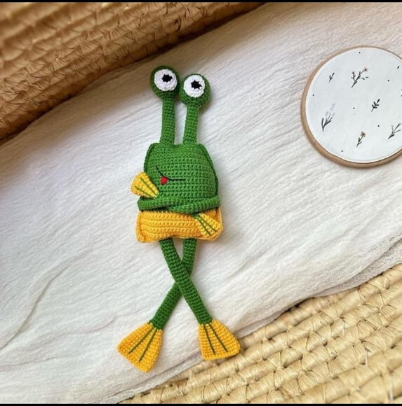 Receita Sapo Puxa Puxa Amigurumi