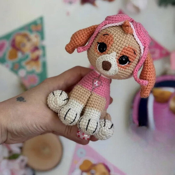 Receita Skye Patrulha Canina Amigurumi