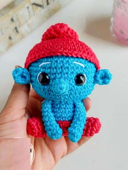 Receita Smurf Amigurumi