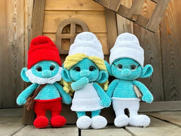 Receita Smurfe Amigurumi