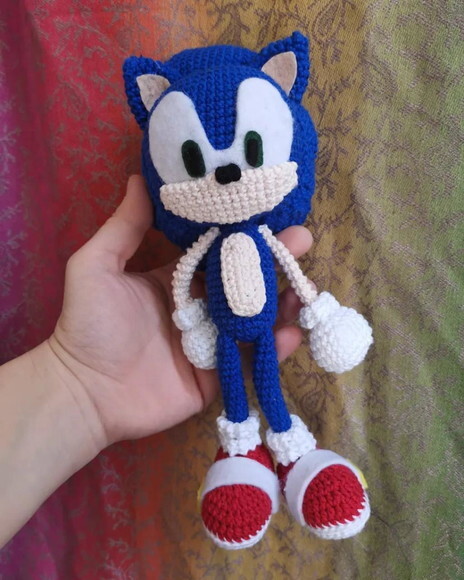 Receita Sonic Amigurumi