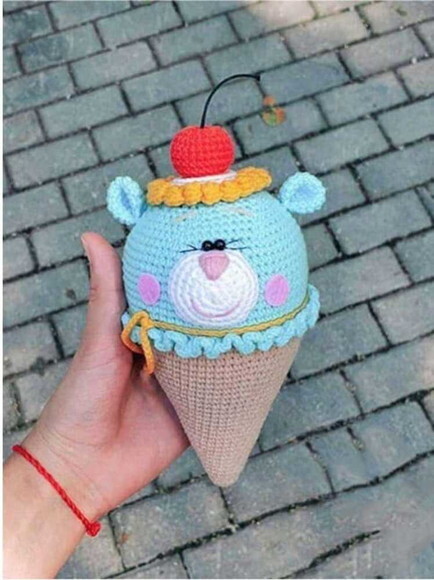 Receita Sorvete Amigurumi
