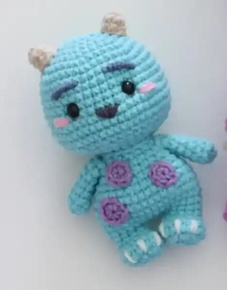 Receita Sulley Amigurumi