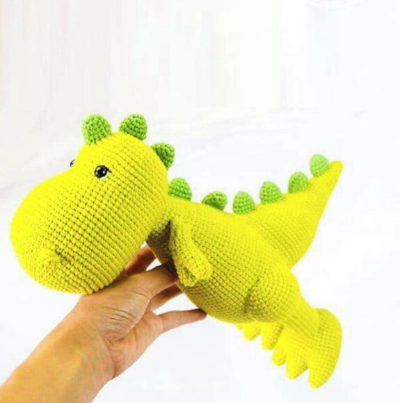 Receita T-rex Dinossauro Amigurumi