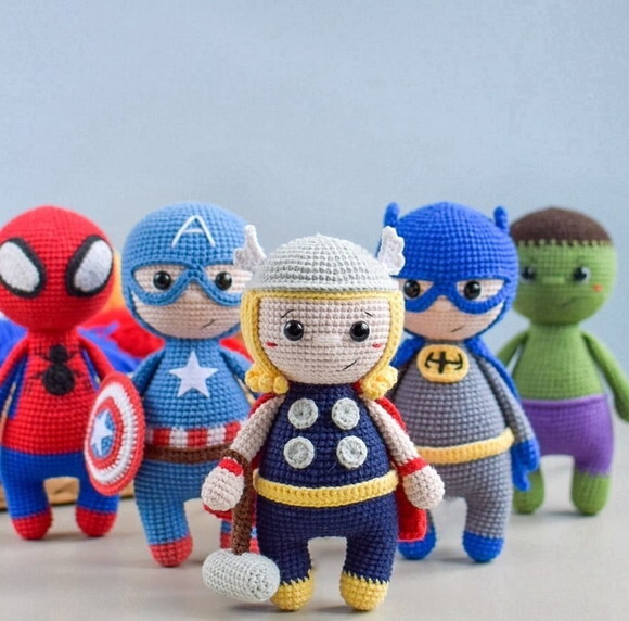 Receita Super Herois Amigurumi